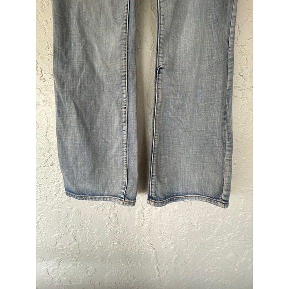 American Eagle Light Wash Distressed Bootcut Jeans - Size 10 - Picture 5 of 9